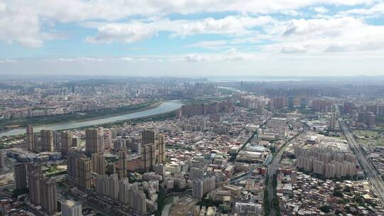 泉州市区大景航拍鲤城区丰泽区晋江全景