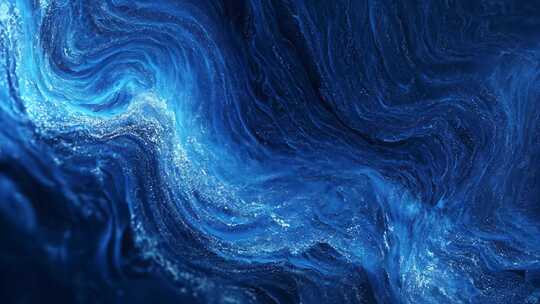 蓝色粒子流星光科技感