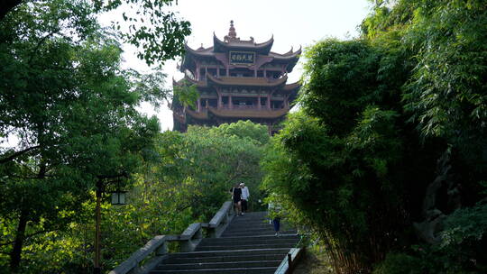 武汉武昌区黄鹤楼公园风景