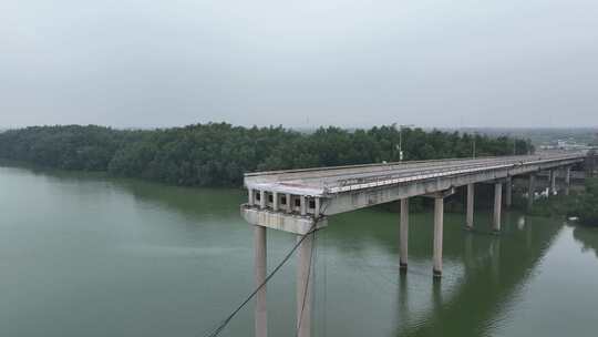 中国广东省广州市南沙区沥心沙大桥便桥