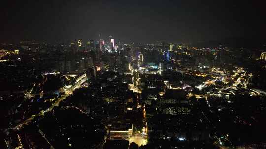 江苏南京城市夜景灯光中华门东秦淮河夜景