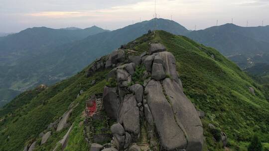 航拍常宁扶仓山风景