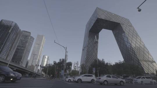 北京国贸-金融商务写字楼-央视大楼视频素材模板下载