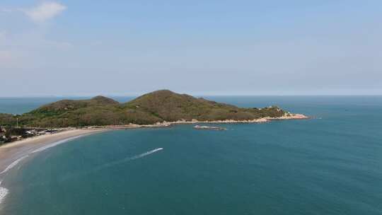 广东汕头航拍南澳岛海滩风景