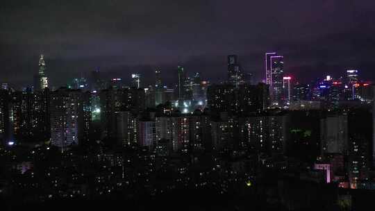 深圳南山区城市夜景