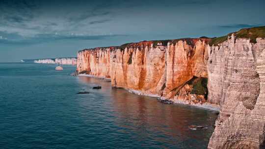 Etretat，诺曼底，海岸，海