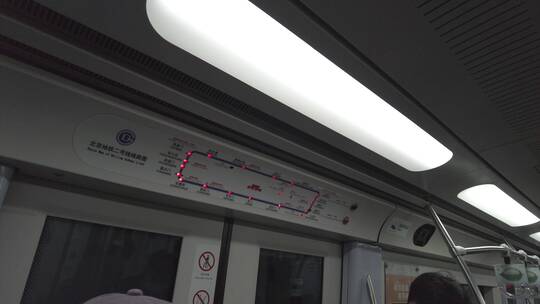 北上广乘坐地铁4K实拍