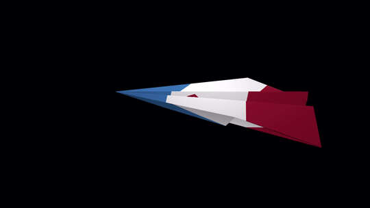 纸飞机的马里El旗帜V2视频素材模板下载