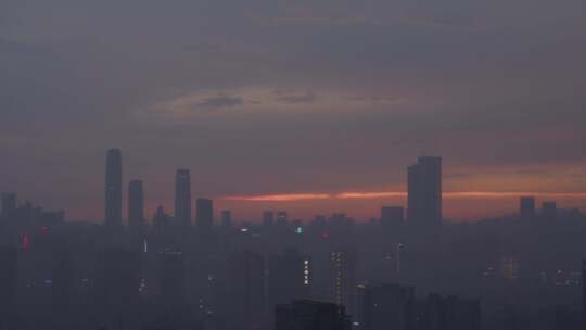暴雨中的长沙晚霞【延时】
