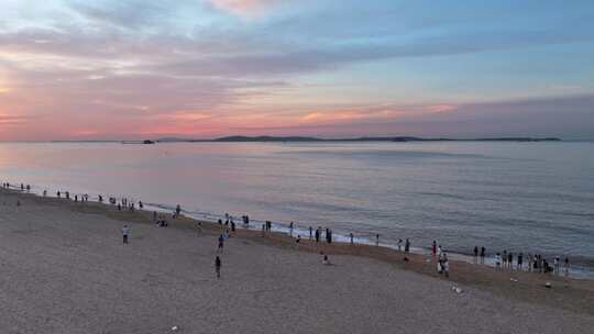 海边沙滩日出朝霞