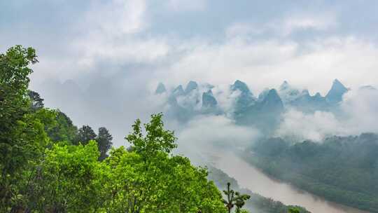 广西桂林阳朔漓江第一湾观景平台