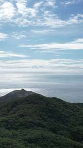 竖版视频大海岛屿自然风光