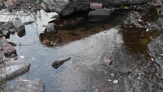 水流 小溪 流水 水滴 山区 高山 岩石