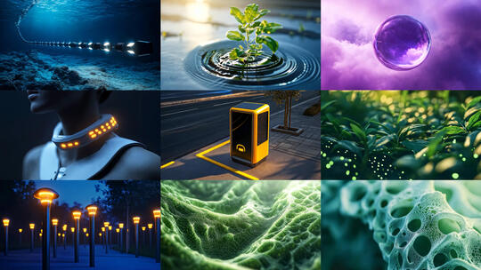 物联网传感器生物技术未来概念5高清在线视频素材下载