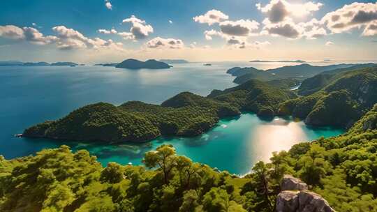 山海风光全景俯瞰