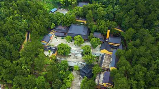 浙江省杭州市建德梅城玉泉寺航拍