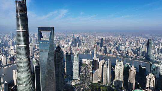 上海外滩陆家嘴地标建筑宣传片上海航拍