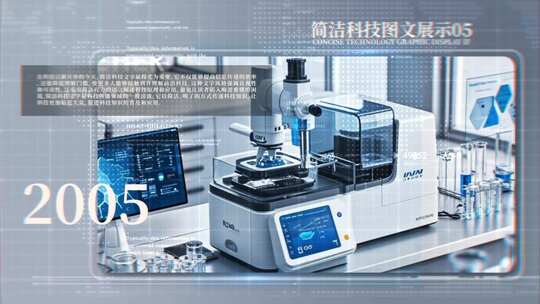 简洁医疗实验科技图文展示