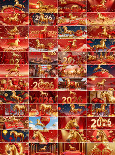 2026马年跨年元旦新春新年祝福视频素材高清在线视频素材下载