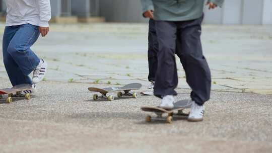 滑板 极限运动 滑板少年视频素材模板下载