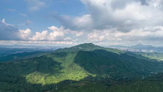 深圳阳台山森林公园航拍延时