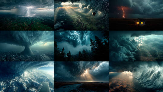 风暴来临前的宁静与震撼高清在线视频素材下载