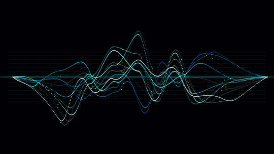 【透明通道】音频声波波浪线
