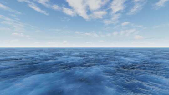 蓝天白云大海4K(2)