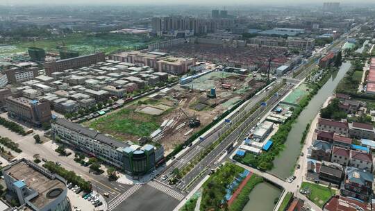 扬州在建杭集中心「航拍分镜2」20220727