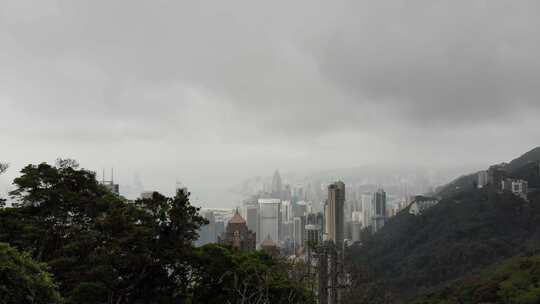 香港城市景色 繁华都市 CBD国际金融中心