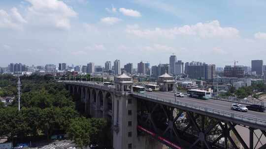 航拍武汉城市风光视频素材模板下载
