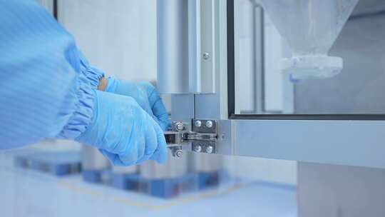 实验室生物无尘车间医疗科技医药4k素材