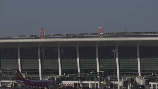 郑州 新郑机场 飞机 滑行 交通