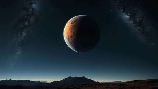 火星星球太空远景