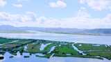 「有版权」原创航拍漩门湾湿地公园4K高清在线视频素材下载