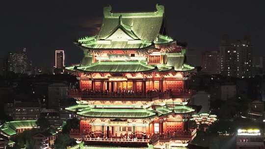 江西南昌滕王阁夜景灯光秀