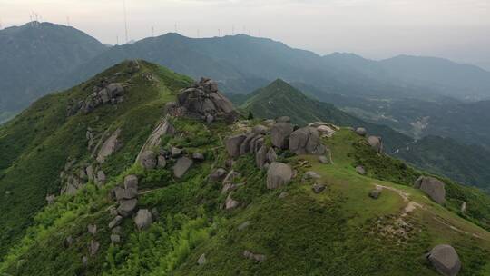 航拍常宁扶仓山风景