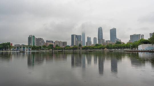 广东省东莞市城市风光延时