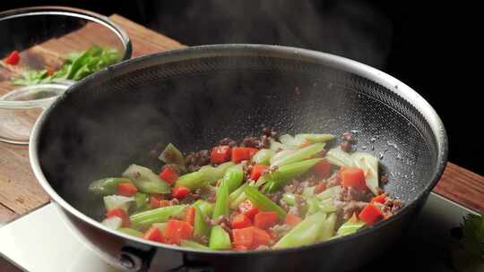 特色中餐家常小炒菜肉末炒西芹