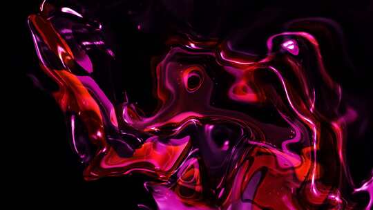 粉红色背景油性大理石液体动画，抽象油性液
