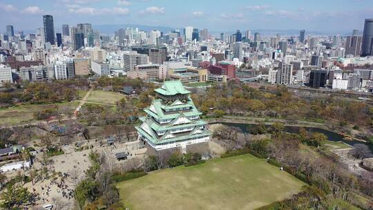 大阪城4K航拍02