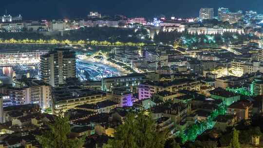 摩纳哥，城市灯光，城市，建筑物