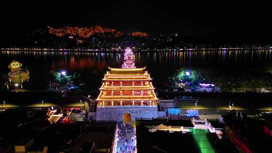 潮州广济桥夜景