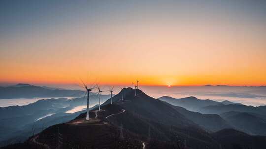 河源缺牙山云海日出延时4K-30P视频素材模板下载