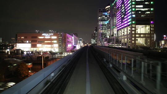 东京单轨电车pov拍摄视频素材模板下载