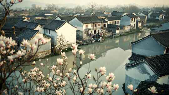 春天春季乡村唯美生活风景