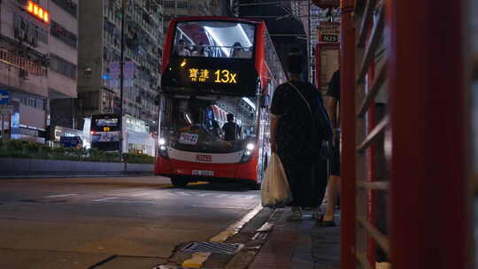 香港街头 人文城市景观出租车