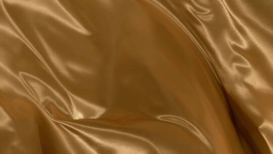 金色系丝绸织物飘动 (2)