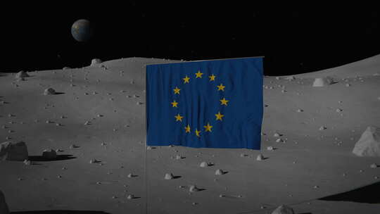 欧盟|欧盟月球旗|UHD|60fps