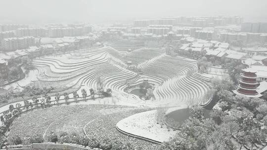 奢香古镇雪景